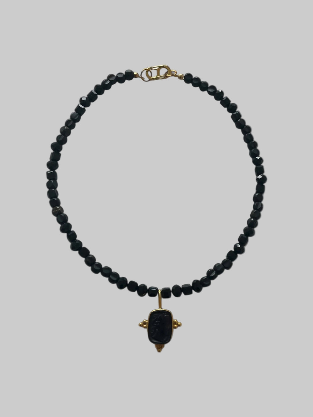 Aphrodite Intaglio Beaded Necklace