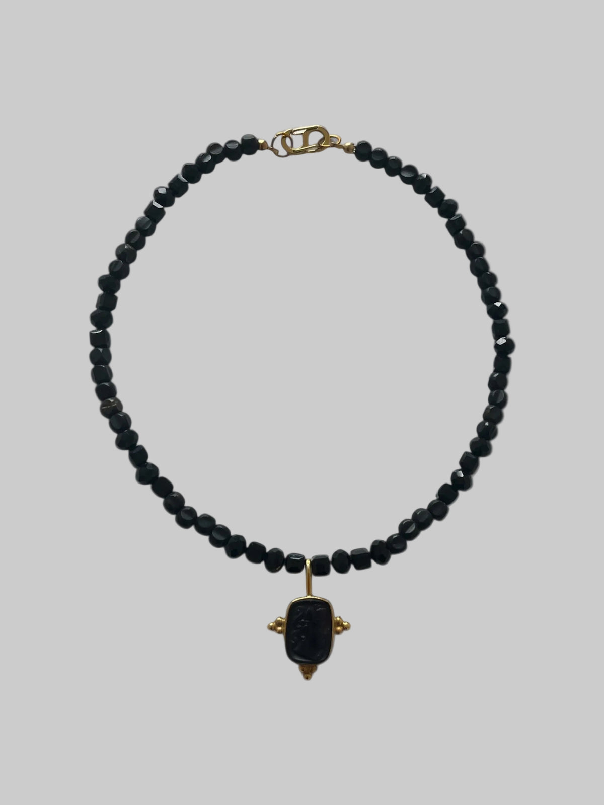 Aphrodite Intaglio Beaded Necklace