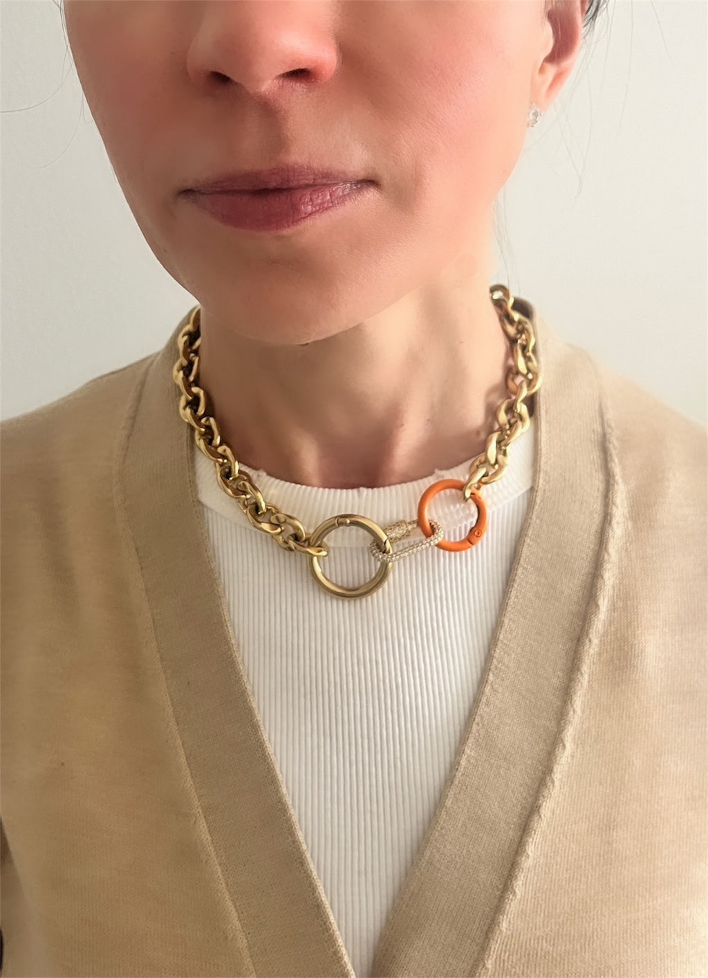 Pave Link Necklace