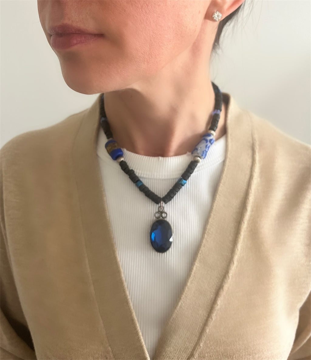 1940's Deep Sea Stone Necklace
