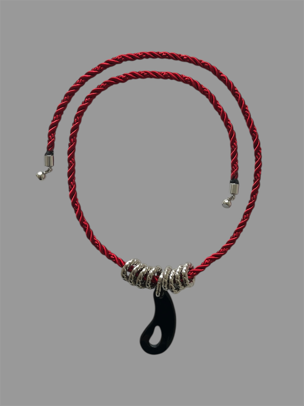 Red Rope Long Necklace