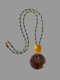 Large Agate Donut Long Necklace