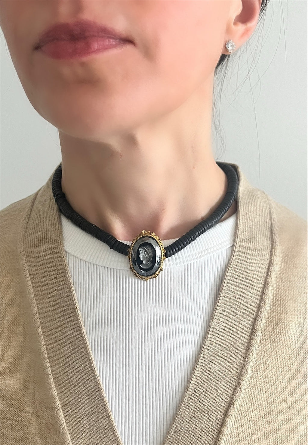 Intaglio Cameo Necklace