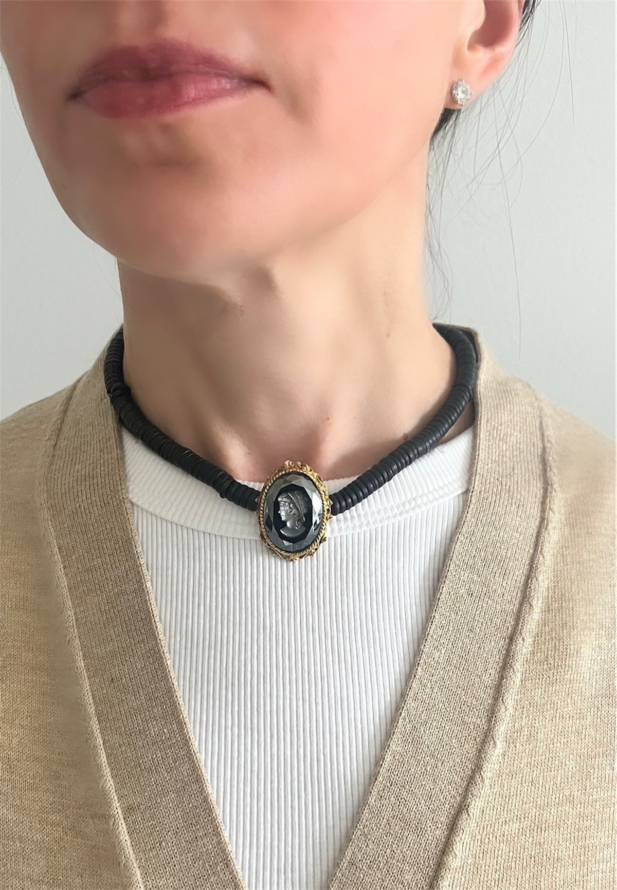 Intaglio Cameo Necklace