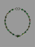 Green enamel ornate necklace