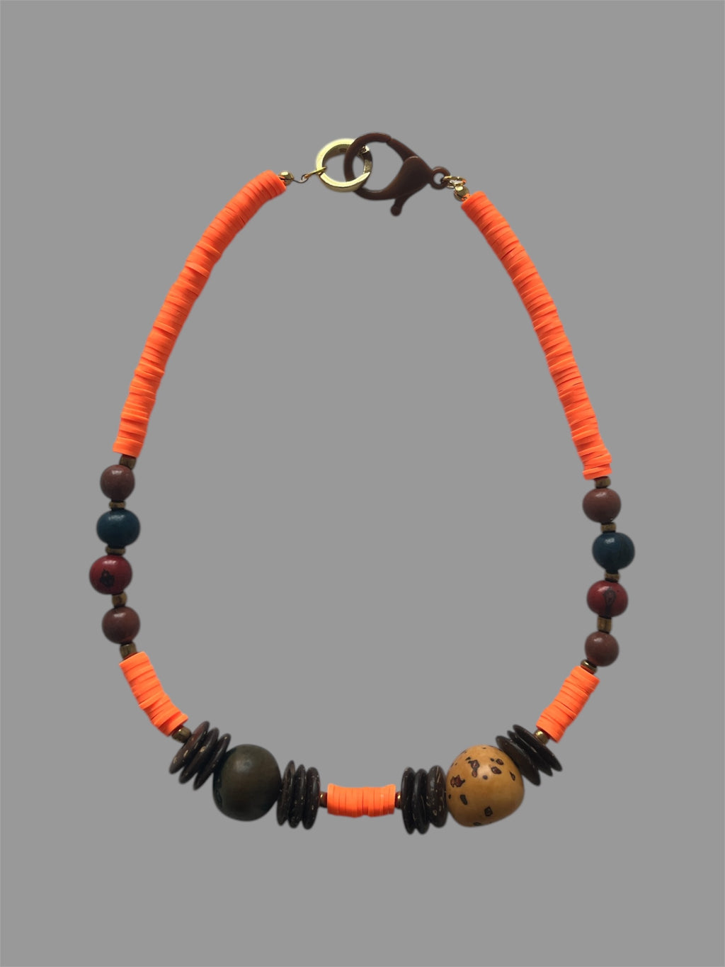 Mix Wood Beads Necklace