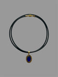 Blue Intaglio Cameo Necklace