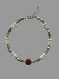 Fishes on beads necklace