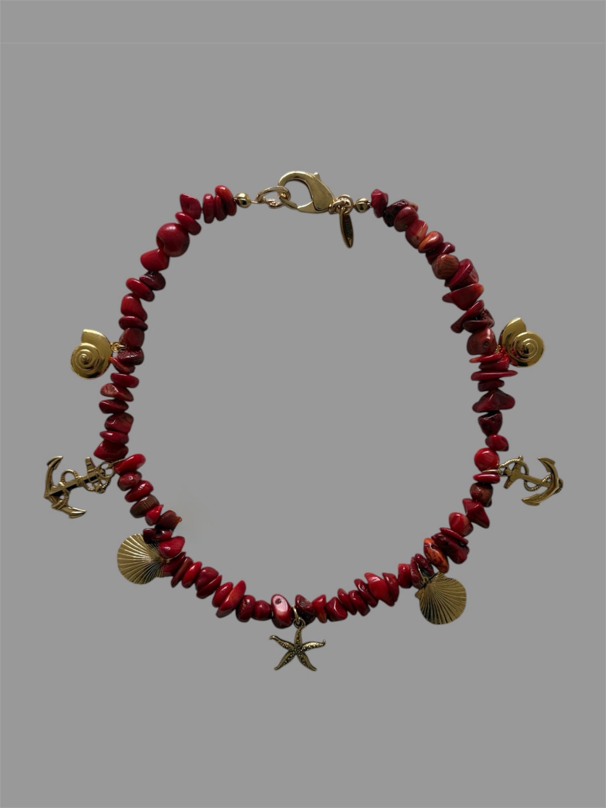Sea charms Coral Necklace