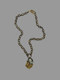 Enamel Cameo Necklace