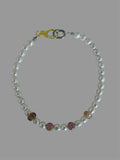 Floral Painted Beads Necklace