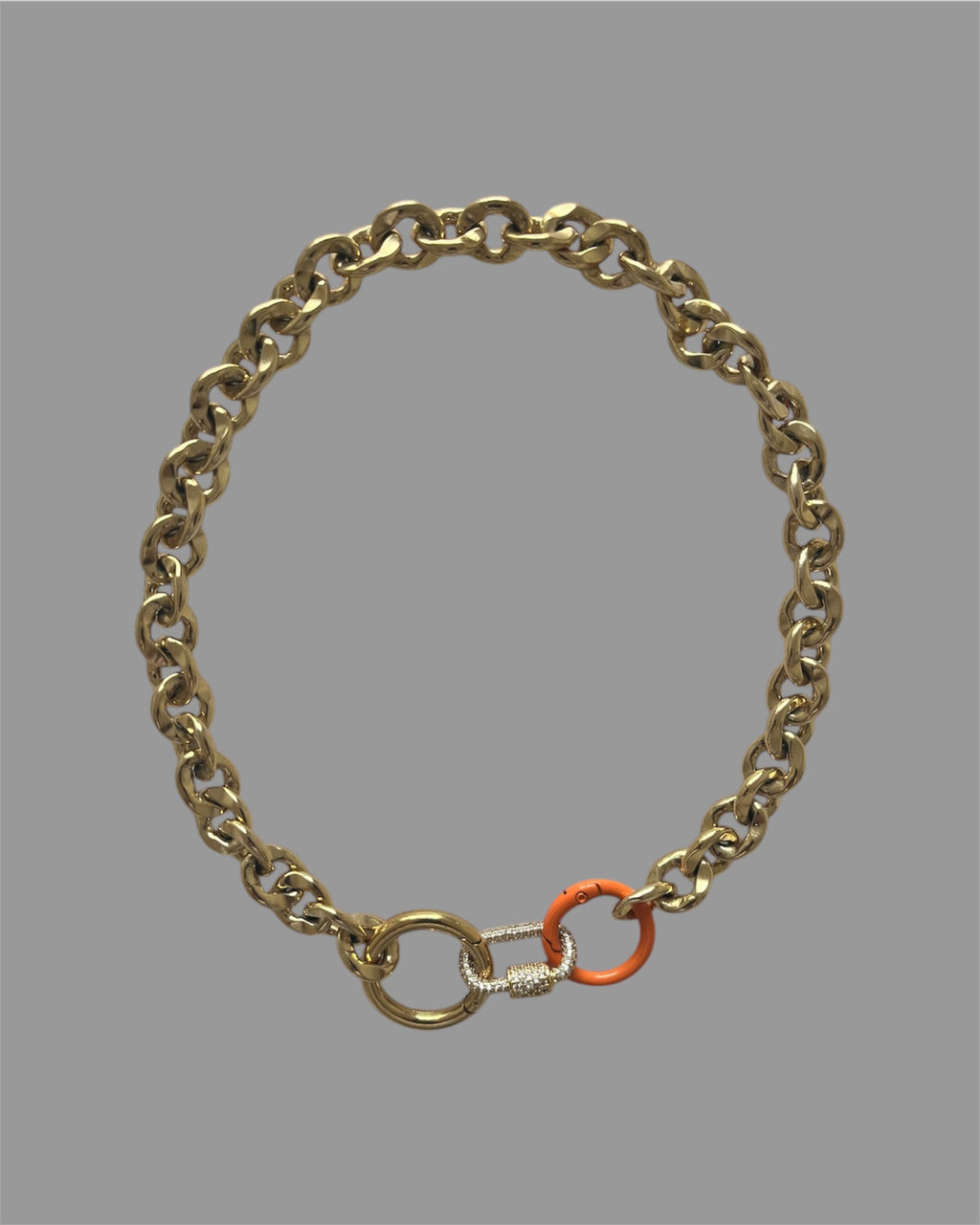 Pave Link Necklace