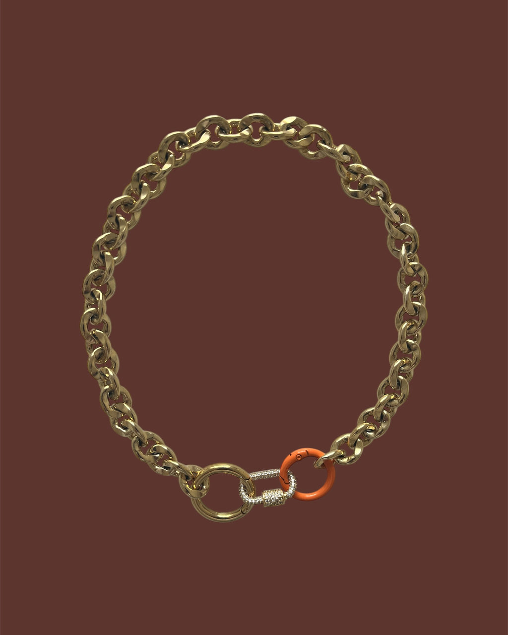 Pave Link Necklace