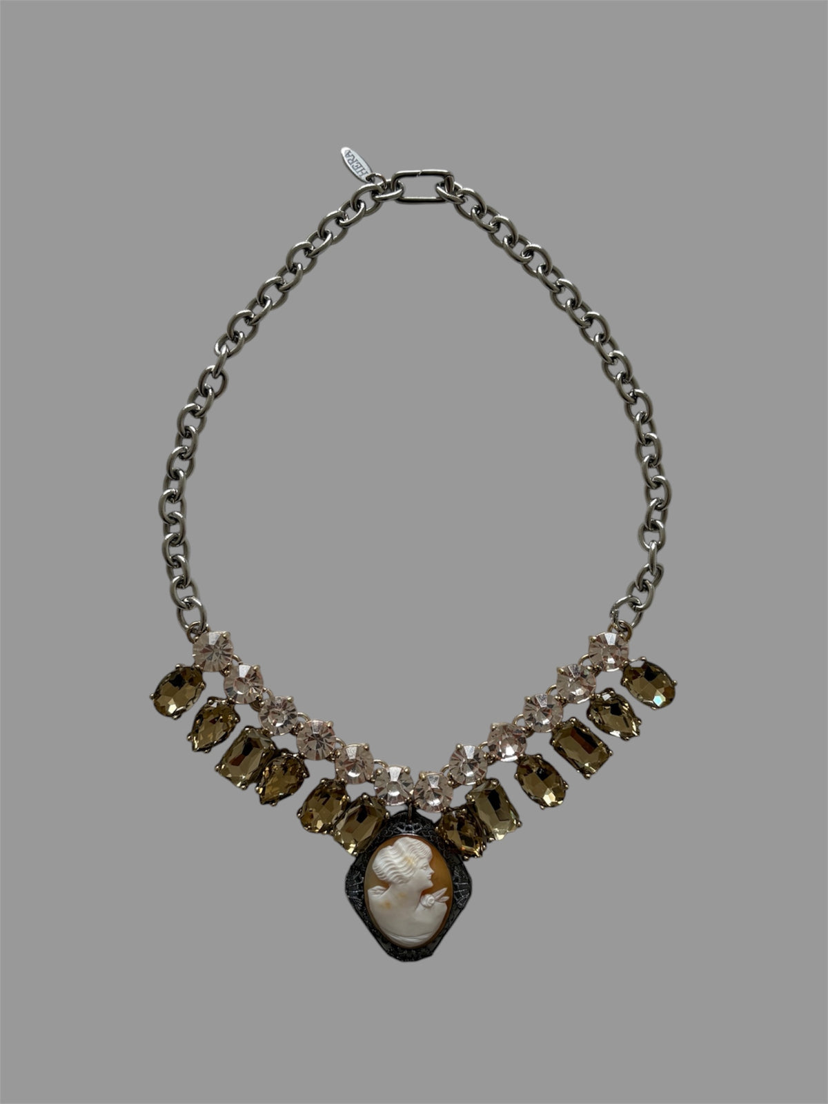 Crystalized Cameo Necklace