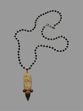 Carved Bird Long Necklace